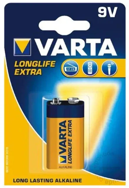 Baterija Varta 9V, 6LR61-VA-IND Slika 1
