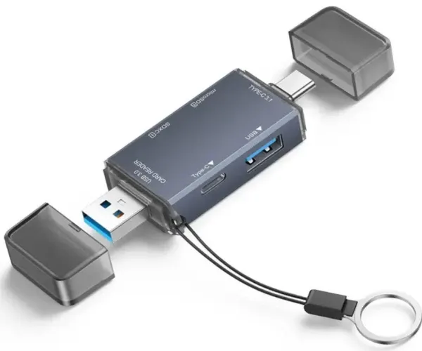 USB smart card reader Kettz KT-CR61 6u1 SD 3.0 TF 5Gbps Slika 1