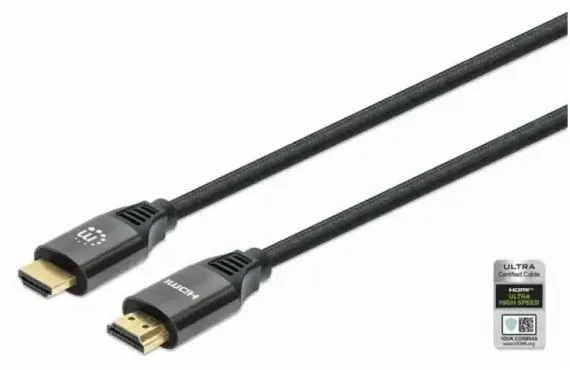 Kabl Manhattan 8K@60Hz 355933 Ultra High Speed HDMI Cable with Ethernet, 1 m Slika 1