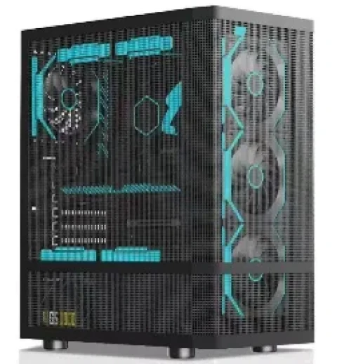 Stars Solutions Kuciste Stars Solution B01 Crno, Metal Mesh, 4x 12cm ARGB Slika 1