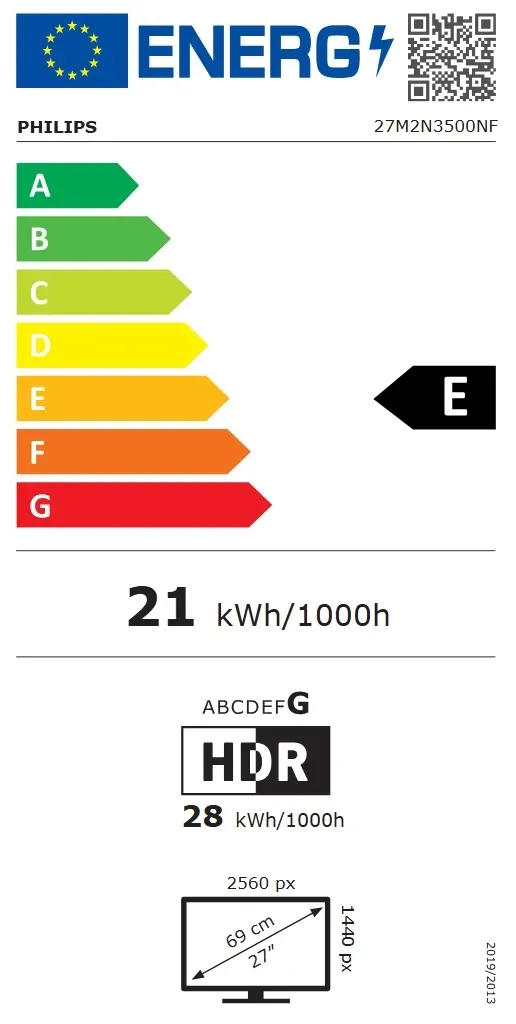 Monitor 27" Philips 27M2N3500NF/00 IPS 2560x1440/144Hz/0,5ms/HDMI/DP Slika 5