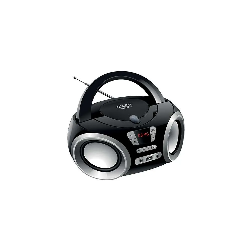ADLER AD1181 RADIO PRENOSIVI CD BOOMBOX CRNO SILVER Slika 1