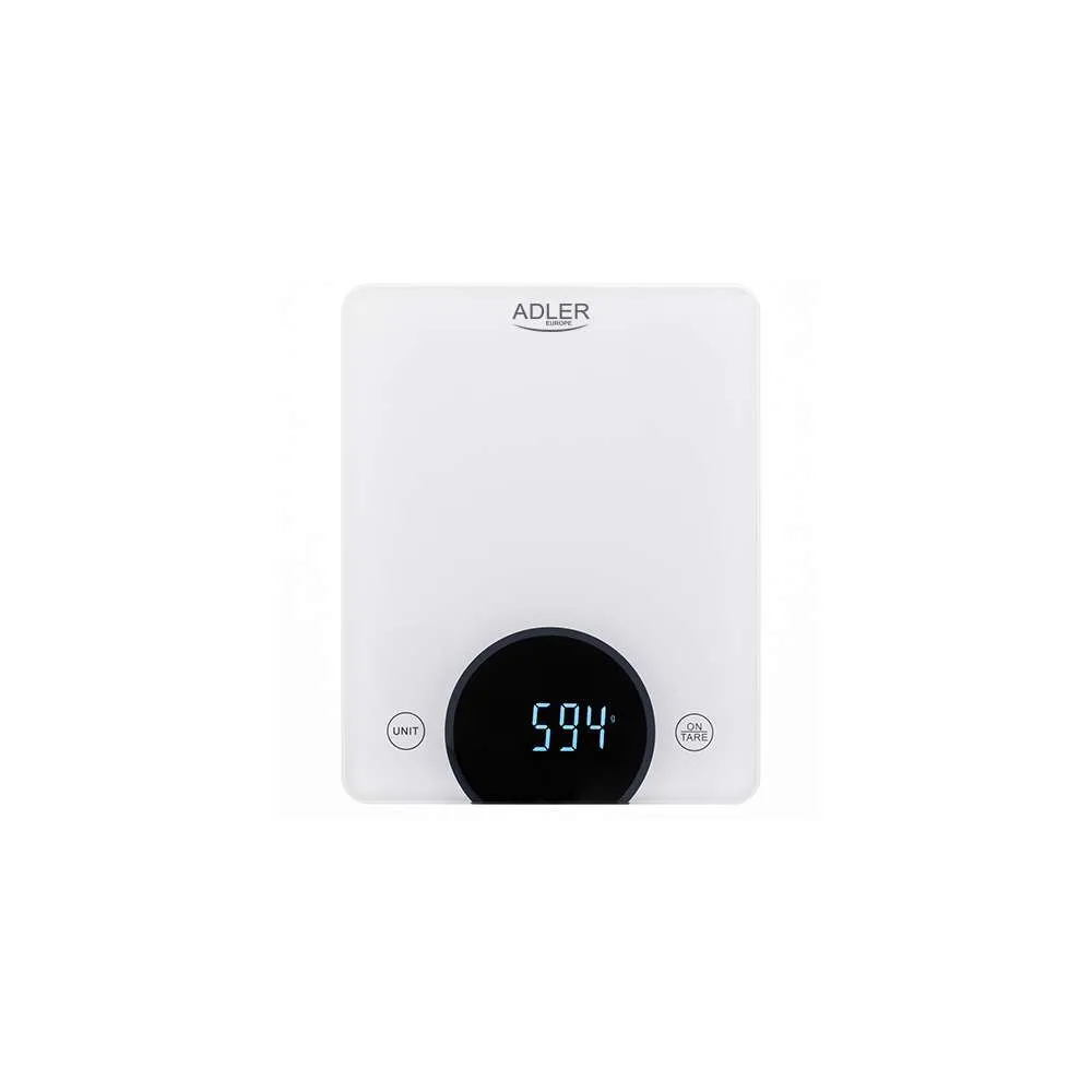 ADLER AD3173W DIGITALNA KUHINJSKA VAGA INOX KUĆIŠTE 10KG/1G BELA Slika 1
