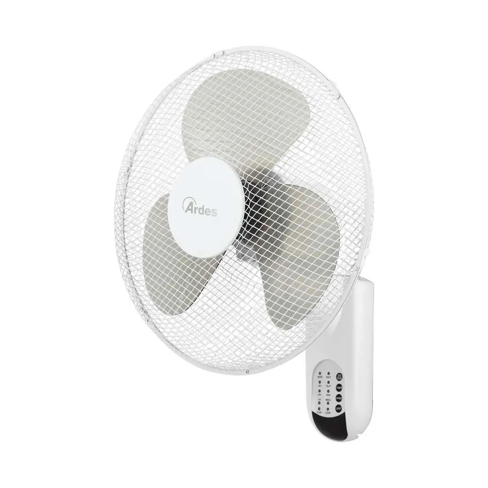 ARDES 5W40RW ZIDNI VENTILATOR 50W SA DALJINSKIM UPRAVLJAČEM I TAJMEROM BELI Slika 1
