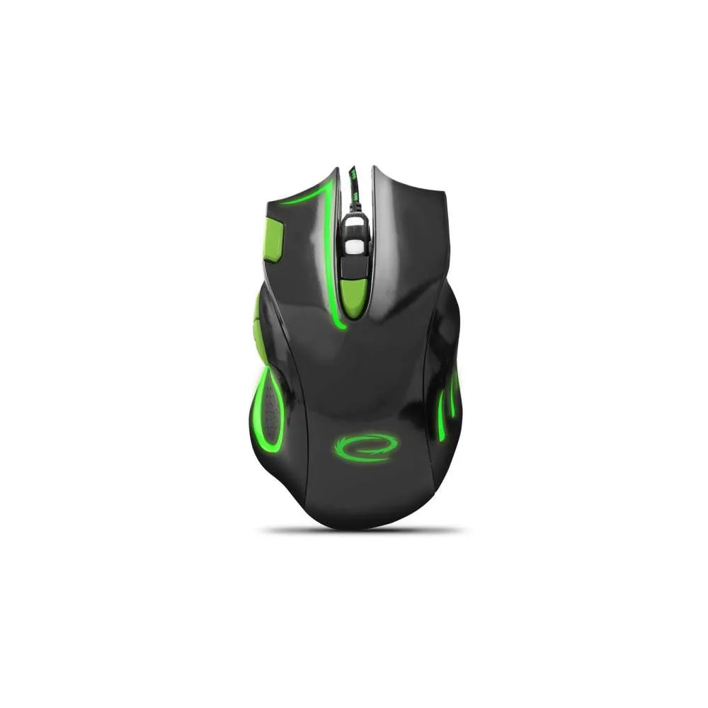 ESPERANZA EGM401KG ZICNI MIS ZA GAMERS 7D OPT. USB MX401 HAWK CRNO-ZELENI Slika 1