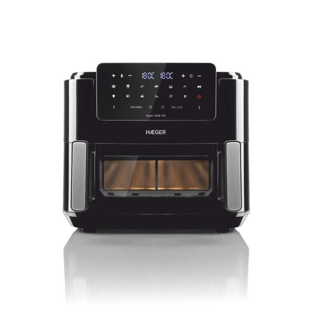 HAEGER AF-D10.010A FRITEZA NA TOPAO VAZDUH DIGITALNA 10L CRNA Slika 1