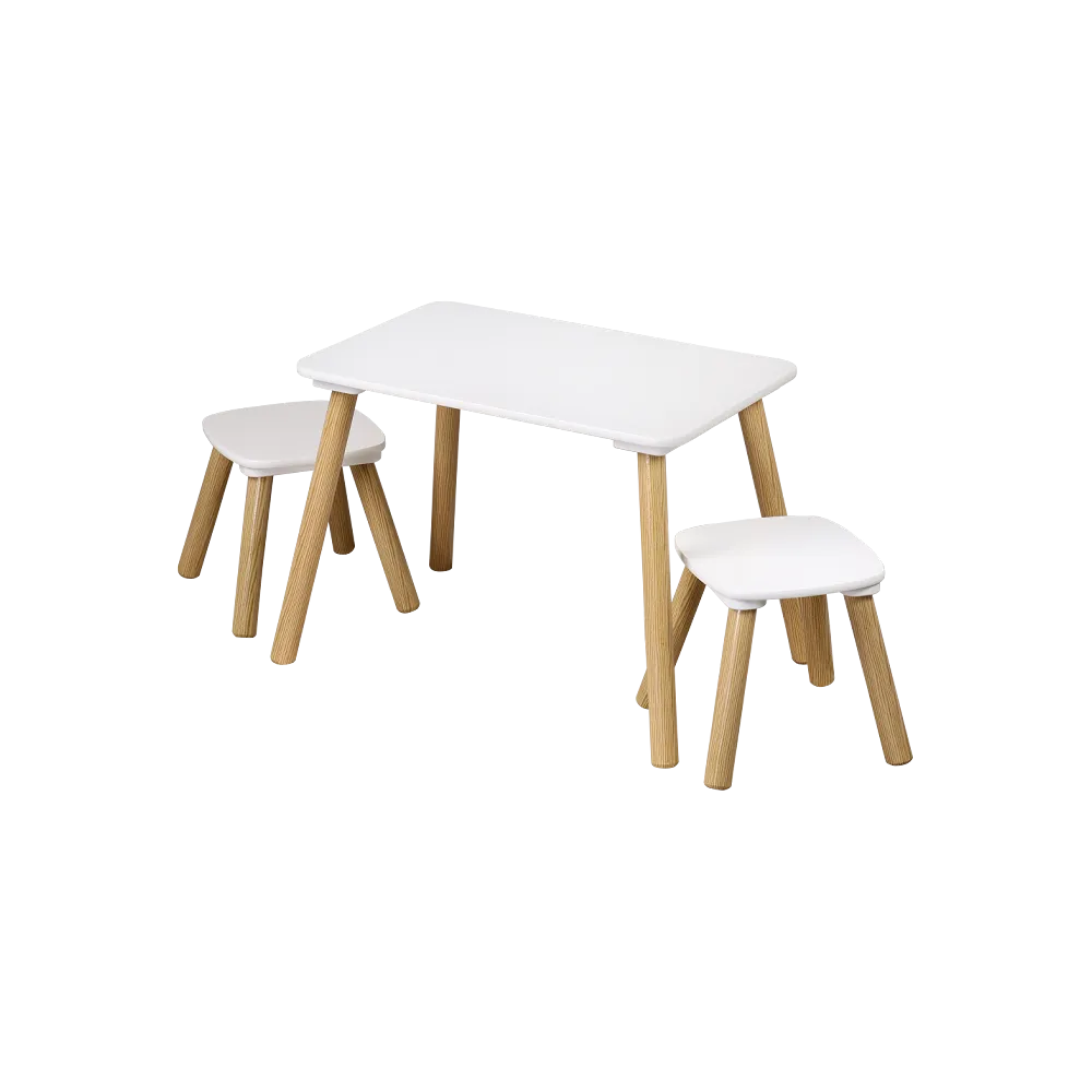 KESPER KSP17707 DEČIJI STO SA 2 STOLICE BELI Slika 1