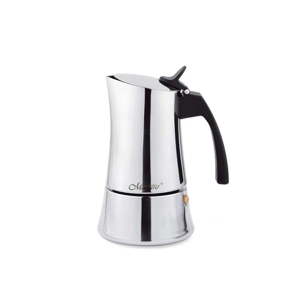 MAESTRO MR1668-2 DŽEZVA ZA ESPRESSO KAFU 2 ŠOLJICE 100ML ČELIK Slika 1