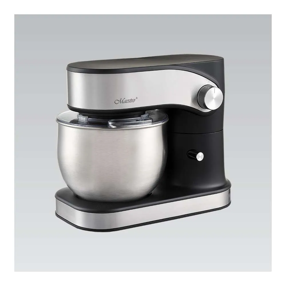 MAESTRO MR557 ROBOT MIKSER PLANETARY SA POSUDOM 1200W INOX CRNI 3L Slika 1