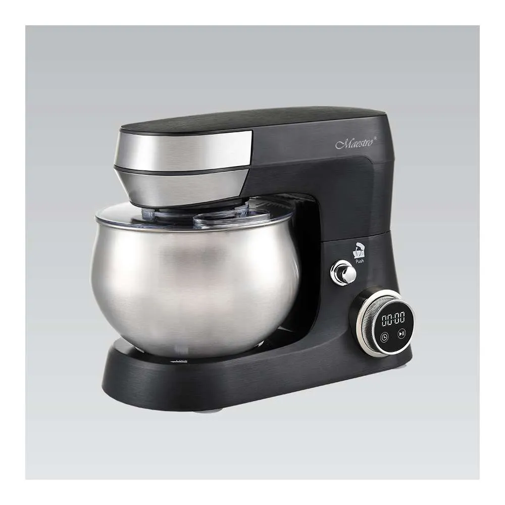 MAESTRO MR558 ROBOT MIKSER PLANETARY SA POSUDOM 2000W INOX CRNI 5L Slika 1