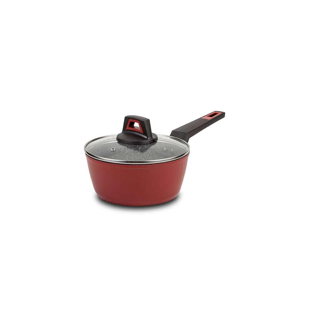 NAVA NV10-144-075 KASEROLA 18CM TAURUS SA NELEPLJIVIM PREMAZOM CRVENI Slika 1
