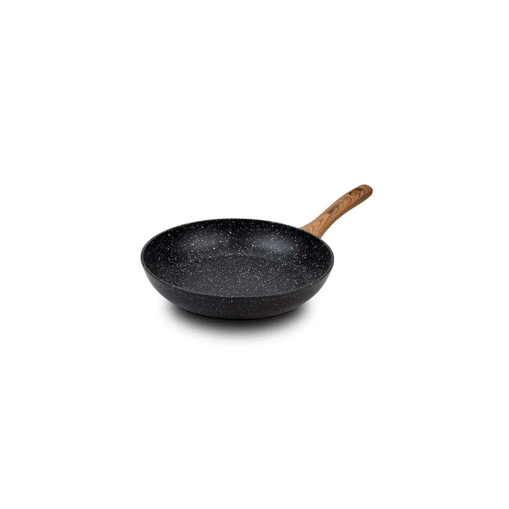 NAVA NV10-144-101 TIGANJ 24CM NATURE SA NELEPLJIVIM PREMAZOM CRNI Slika 1