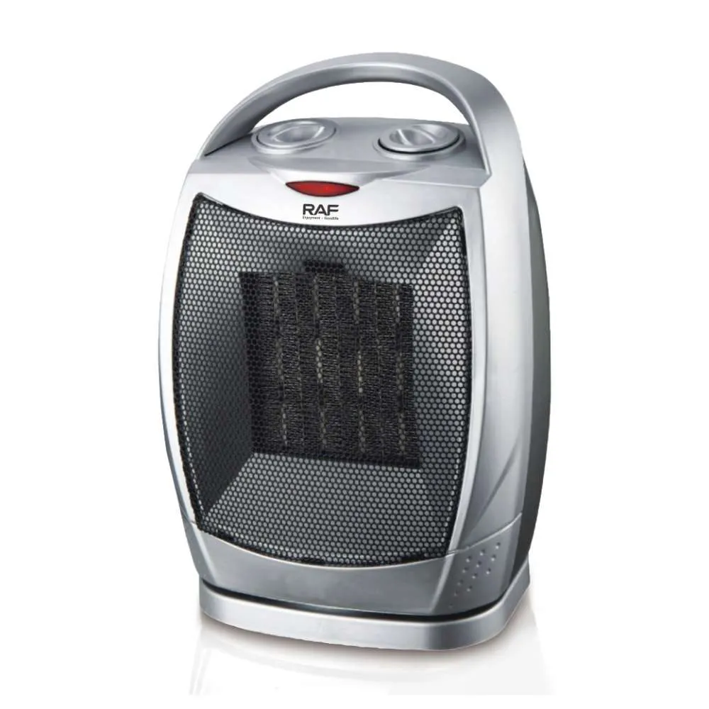 RAF R.1602 KERAMIČKA ROTIRAJUĆA GREJALICA SIVA 1500W Slika 1