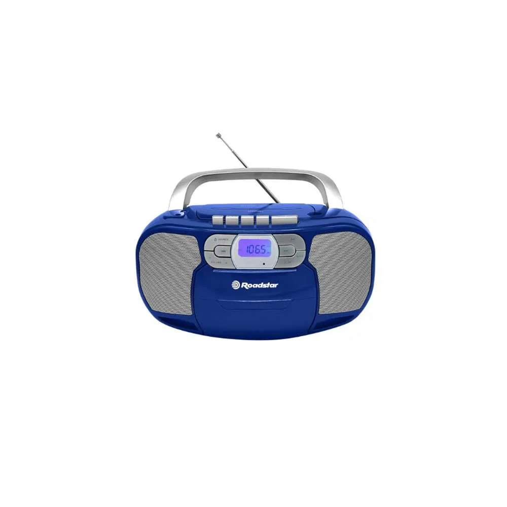 ROADSTAR RCR4635UMPBL PRENOSIVI CD RADIO KASETOFON PLAVI Slika 1