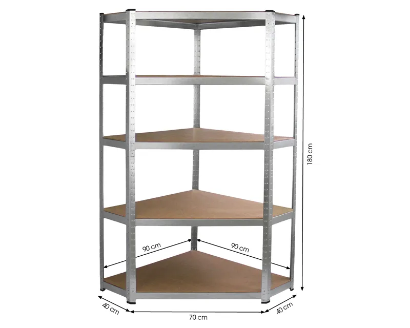 FIELDMANN FDR 1840R Metalni regal sa policama ugaoni Slika 2