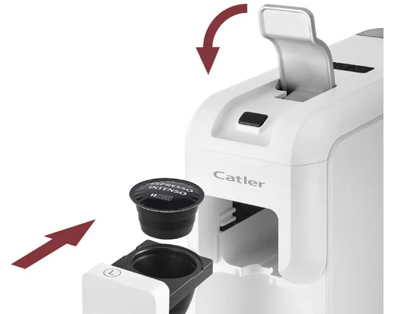 CATLER ES 702 Porto W Espresso aparat za 3 vrste kapsula i mlevenu kafu beli Slika 5