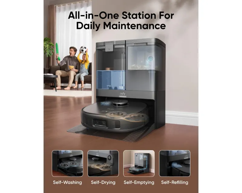 ANKER Eufy Omni X10 Pro MopMaster Robot Usisivač sa bazom crni  Slika 7