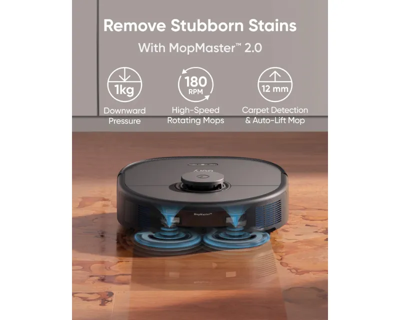 ANKER Eufy Omni X10 Pro MopMaster Robot Usisivač sa bazom crni  Slika 8