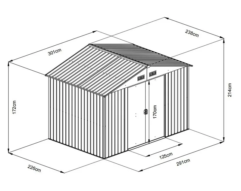 FIELDMANN FZDO 1007 baštenska kućica  Slika 2