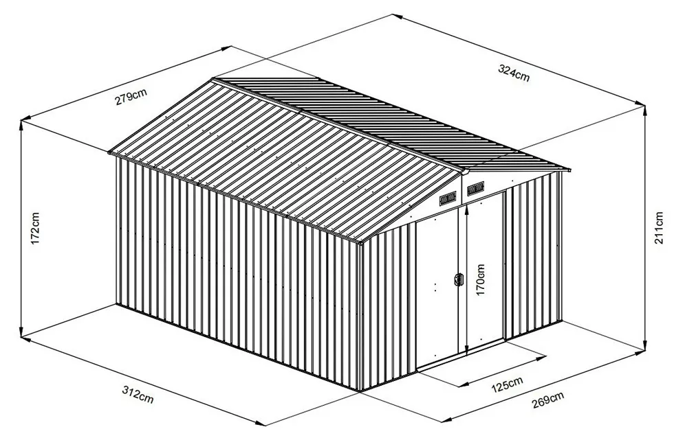 FIELDMANN FZDO 1009 baštenska kućica  Slika 3