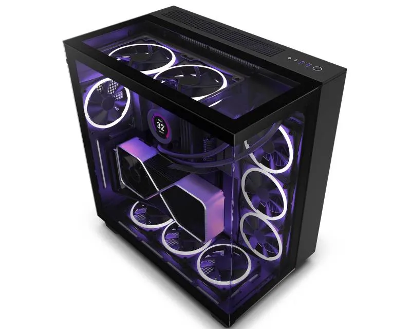 NZXT H9 Elite Gaming kućište (CM-H91EB-01) crno Slika 1
