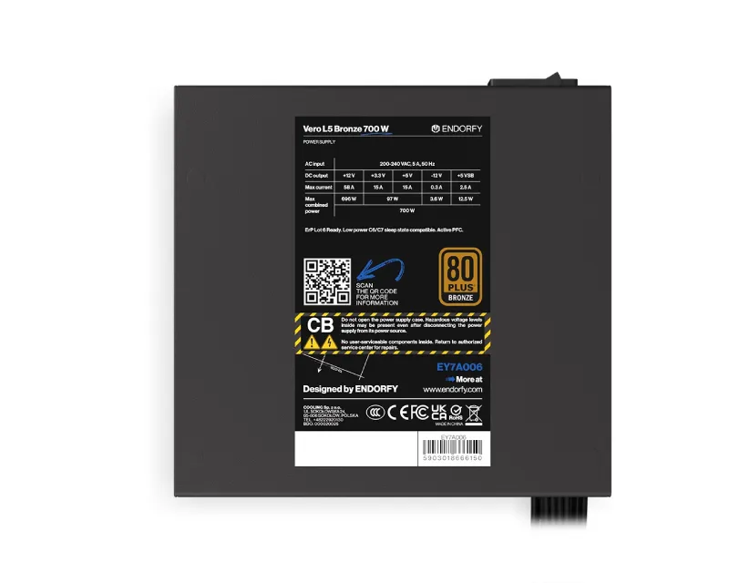 ENDORFY Vero L5 Bronze 700W napajanje (EY7A006) Slika 8