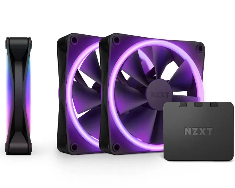 NZXT F120 RGB Duo Triple Pack 120mm ventilator crni (RF-D12TF-B1)  Slika 1