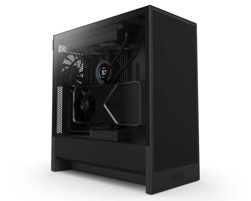 NZXT H5 Flow Gaming kućište crno (CC-H52FB-01)  Slika 1