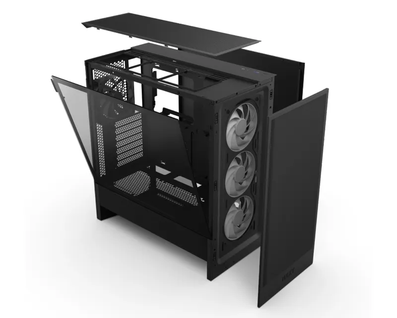 NZXT H5 Flow RGB Gaming kućište crno (CC-H52FB-R1)  Slika 6