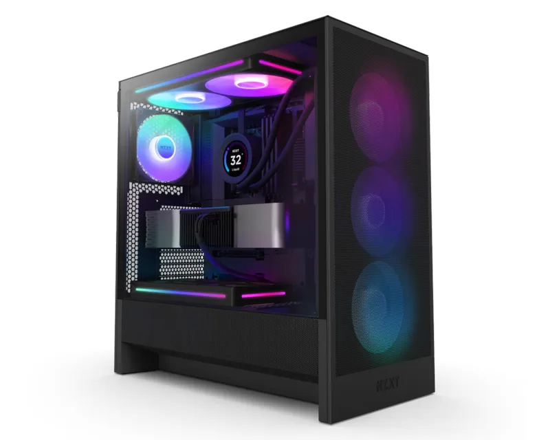 NZXT H5 Flow RGB Gaming kućište crno (CC-H52FB-R1)  Slika 1