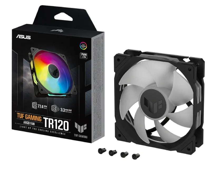 ASUS TUF GAMING TR120 ARGB BLACK EDITION ventilator Slika 1