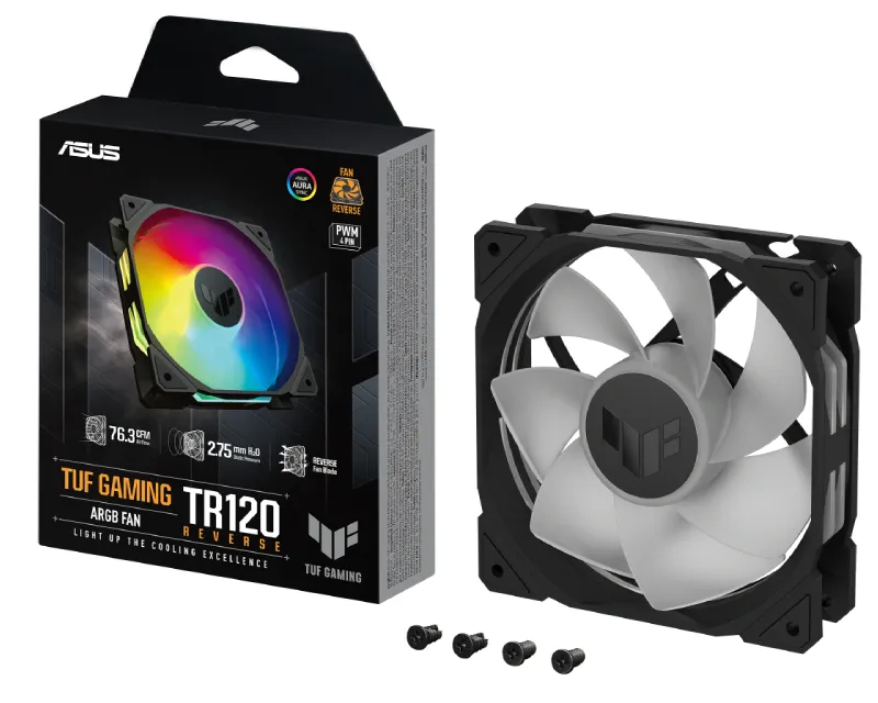 ASUS TUF GAMING TR120 ARGB REVERSE BLACK ventilator Slika 1