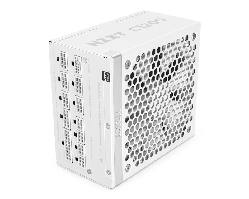 NZXT C1200 Gold ATX 3.X 1200W (PA-2G2BW-EU) modularno napajanje belo Slika 1