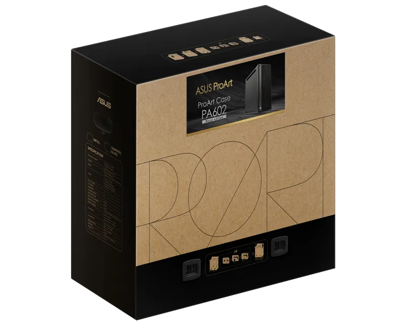 ASUS PROART PA602 WOOD METAL PWM BLACK kućište crno  Slika 9