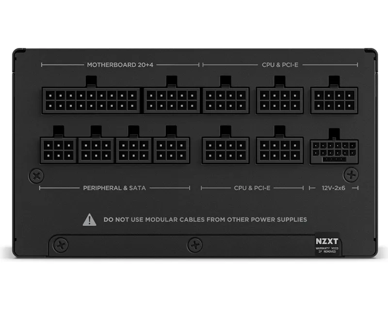 NZXT C850 Gold ATX 3.X 850W (PA-8G2BB-EU) modularno napajanje crno Slika 5