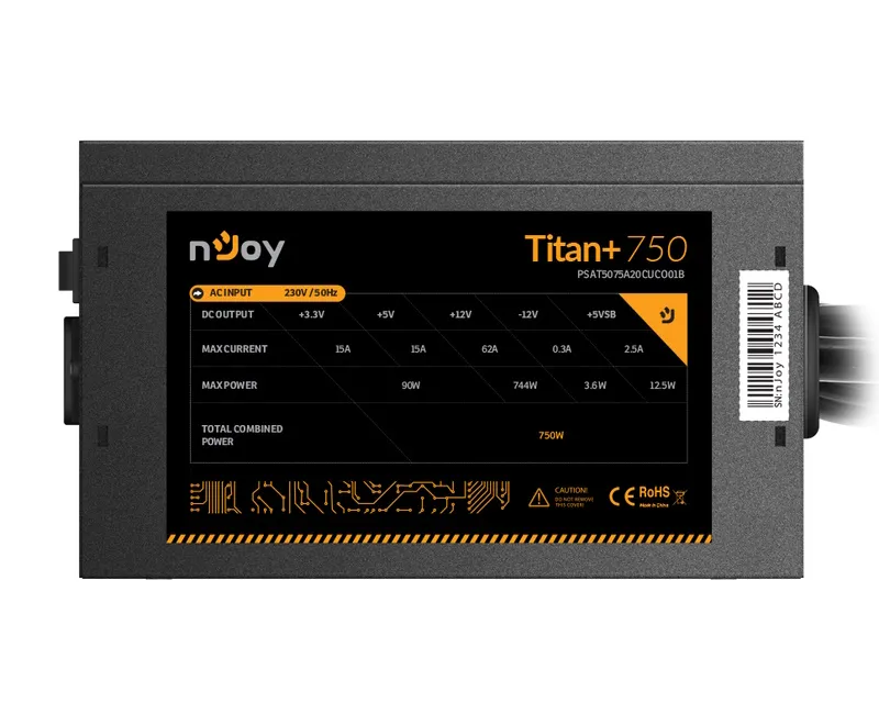 NJOY Titan+ 750 750W napajanje (PSAT5075A20CUCO01B) Slika 4