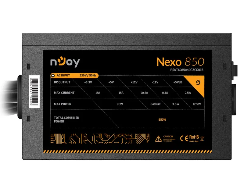 NJOY Nexo 850 850W napajanje (PSAT6085A40CZCO01B) Slika 4