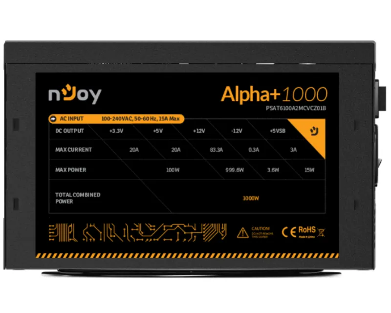 NJOY Alpha+ 1000 1000W napajanje (PSAT6100A2MCVCZ01B) Slika 2