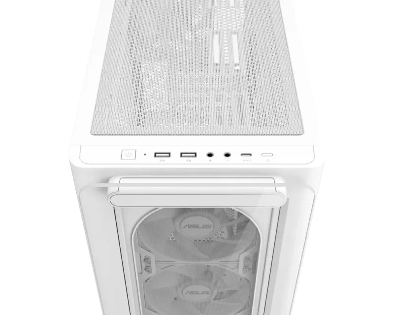 ASUS A23 PLUS TG ARGB micro-ATX kućište belo  Slika 7