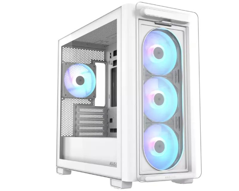 ASUS A23 PLUS TG ARGB micro-ATX kućište belo  Slika 1