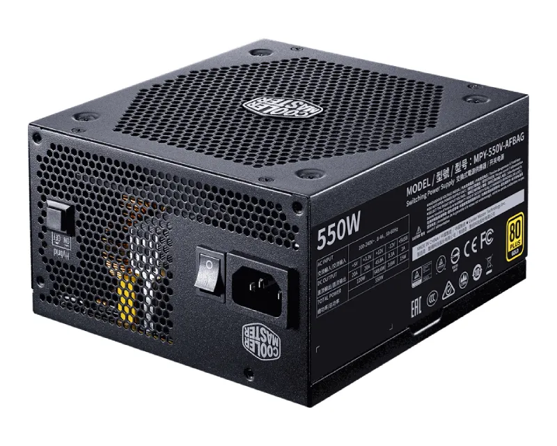 COOLER MASTER V550 GOLD V2 550W napajanje (MPY-550V-AFBAG-EU) 3Y Slika 2