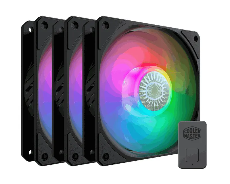 COOLER MASTER SickleFlow Edge 120 ARGB set 3 ventilatora i kontroler (MFX-B2DN-253P2-R2) Slika 1