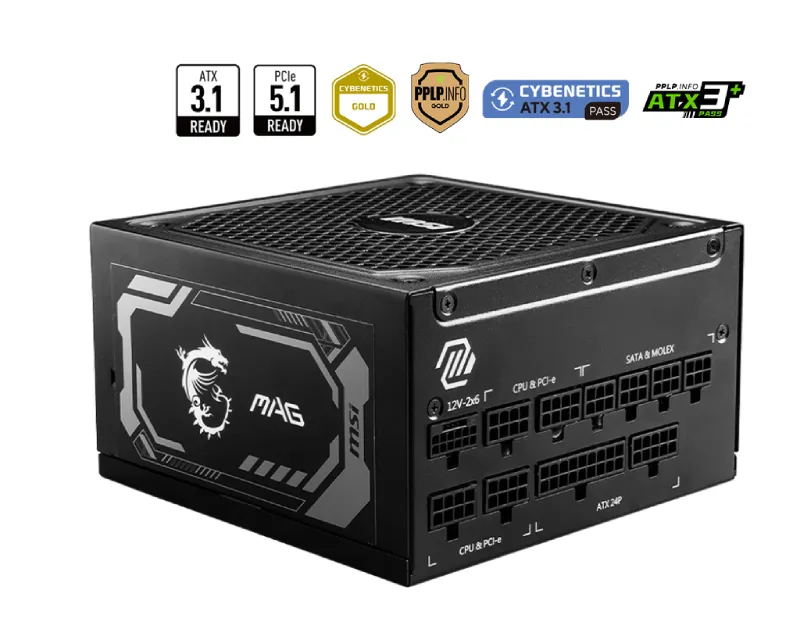 MSI MAG A1000GL PCIE5 1000W napajanje Slika 1