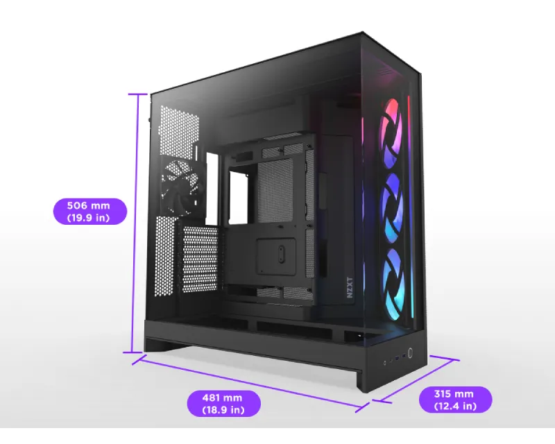 NZXT H9 Flow RGB Gaming kućište crno (CM-H92FB-R1)  Slika 2