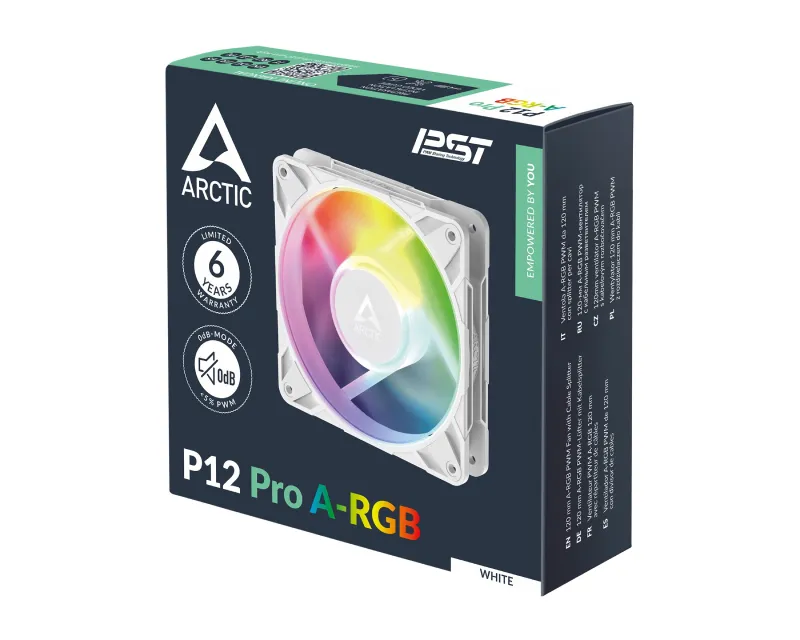 ARCTIC P12 Pro A-RGB 120mm ventilator beli (ACFAN00311A)  Slika 8