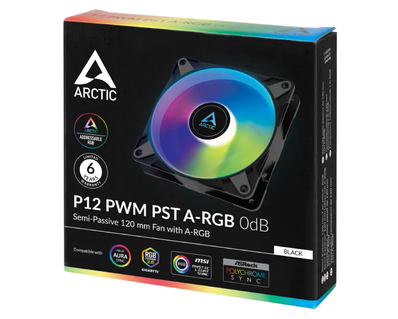 ARCTIC P12 PWM PST 120mm ventilator A-RGB crni (ACFAN00231A)  Slika 4