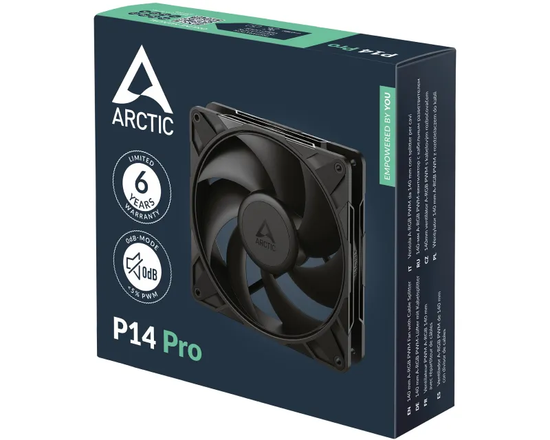 ARCTIC P14 Pro PWM 140mm ventilator crni (ACFAN00313A)  Slika 6