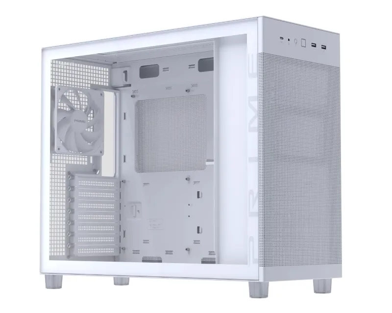 ASUS PRIME AP303 TG WHITE micro-ATX kućište belo  Slika 2