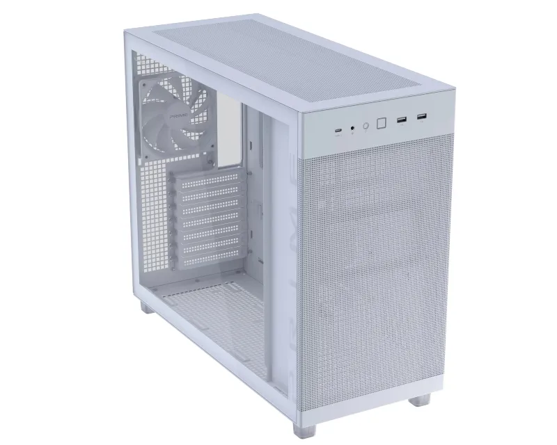 ASUS PRIME AP303 TG WHITE micro-ATX kućište belo  Slika 3