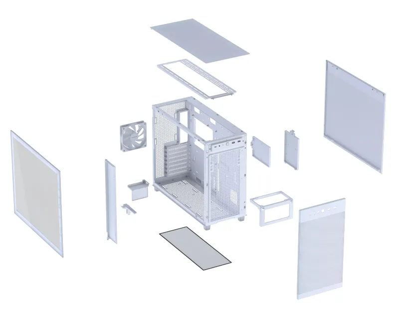 ASUS PRIME AP303 TG WHITE micro-ATX kućište belo  Slika 9